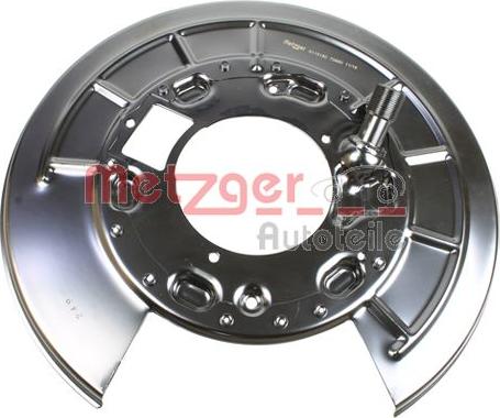 Metzger 6115180 - Отражатель, защита, тормозной диск autospares.lv