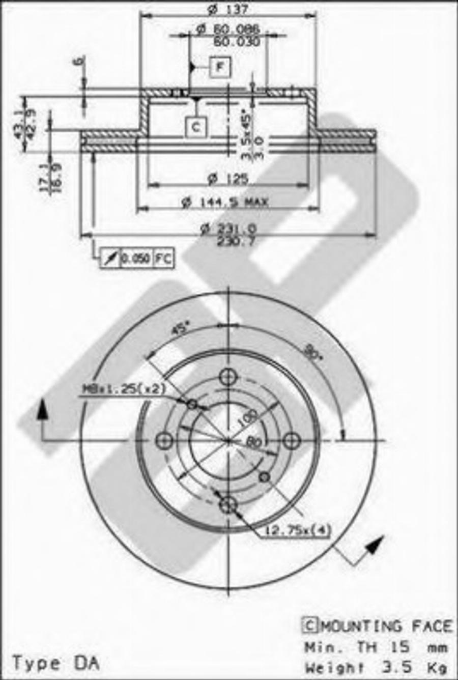 Metzger 6110410 - Тормозной диск autospares.lv