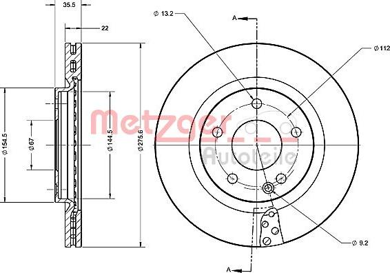 Metzger 6110479 - Тормозной диск autospares.lv