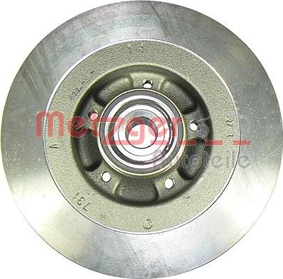 Metzger 6110009 - Тормозной диск autospares.lv