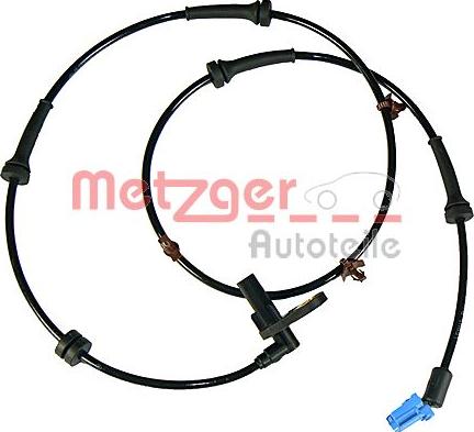 Metzger 0900455 - Датчик ABS, частота вращения колеса autospares.lv