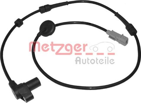 Metzger 0900057 - Датчик ABS, частота вращения колеса autospares.lv