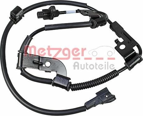 Metzger 09001019 - Датчик ABS, частота вращения колеса autospares.lv