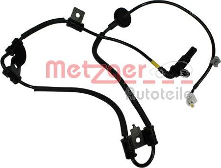 Metzger 0900760 - Датчик ABS, частота вращения колеса autospares.lv