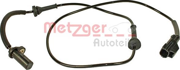 Metzger 0900703 - Датчик ABS, частота вращения колеса autospares.lv