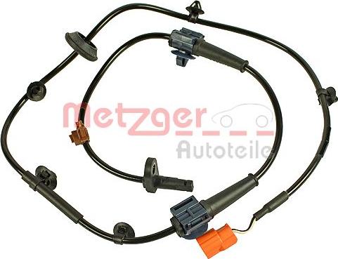 Metzger 0900719 - Датчик ABS, частота вращения колеса autospares.lv