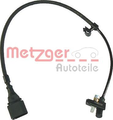 Metzger 0902236 - Датчик импульсов, коленвал autospares.lv