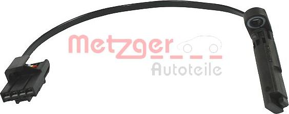 Metzger 0902272 - Датчик импульсов, коленвал autospares.lv