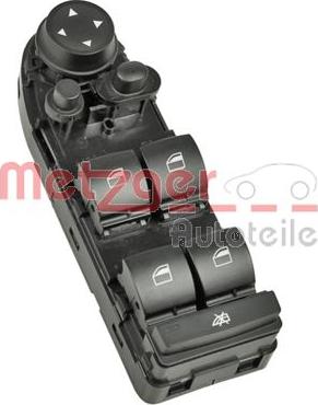 Metzger 0916452 - Выключатель, стеклоподъемник autospares.lv