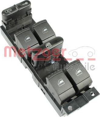 Metzger 0916246 - Выключатель, стеклоподъемник autospares.lv