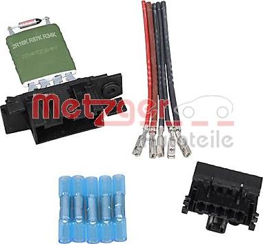 Metzger 0917696 - Сопротивление, реле, вентилятор салона autospares.lv