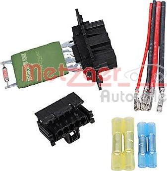 Metzger 0917697 - Сопротивление, реле, вентилятор салона autospares.lv