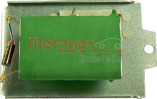 Metzger 0917002 - Сопротивление, реле, вентилятор салона autospares.lv