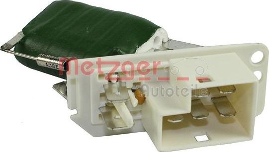 Metzger 0917030 - Сопротивление, реле, вентилятор салона autospares.lv