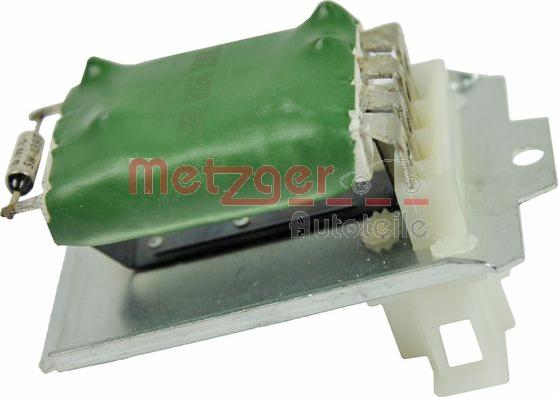 Metzger 0917165 - Сопротивление, реле, вентилятор салона autospares.lv