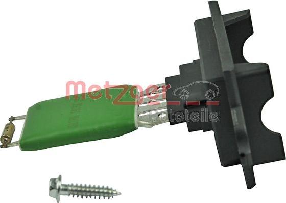 Metzger 0917162 - Сопротивление, реле, вентилятор салона autospares.lv