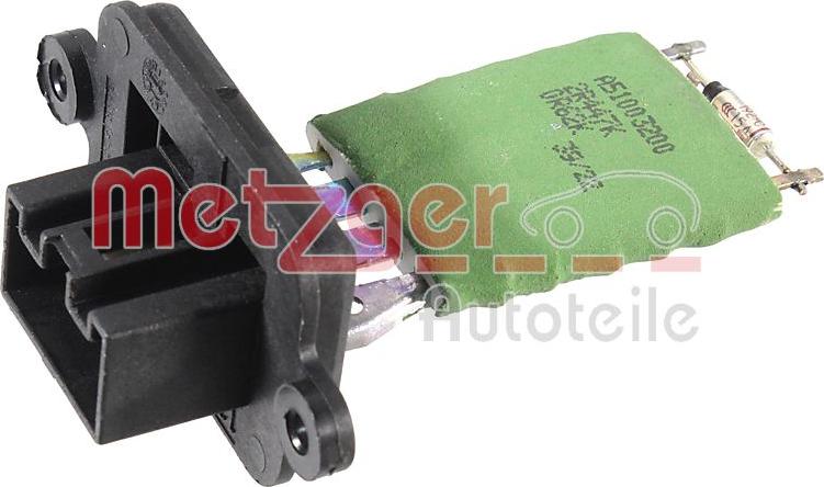 Metzger 0917734 - Сопротивление, реле, вентилятор салона autospares.lv