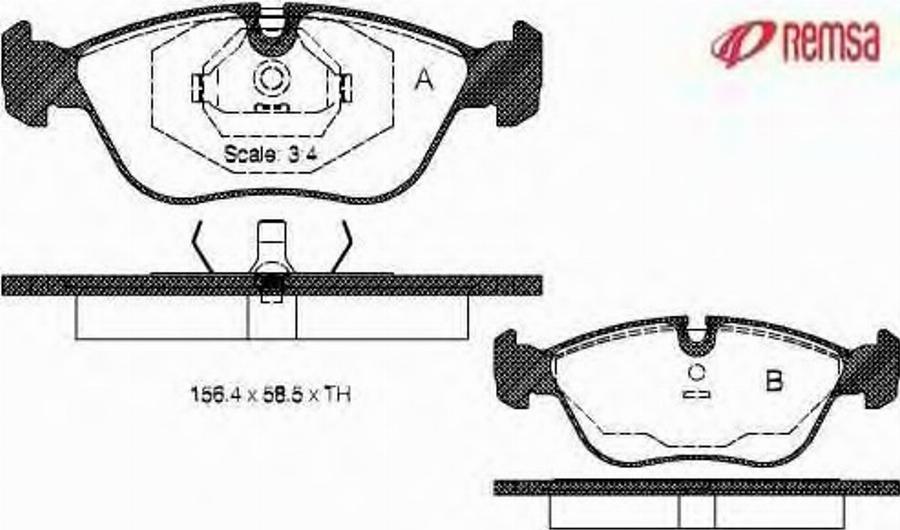 Metzger 044600 - Тормозные колодки, дисковые, комплект autospares.lv