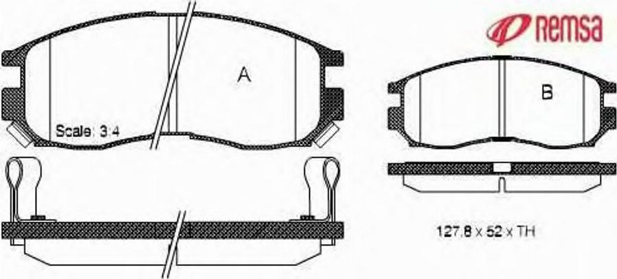 Metzger 046002 - Тормозные колодки, дисковые, комплект autospares.lv