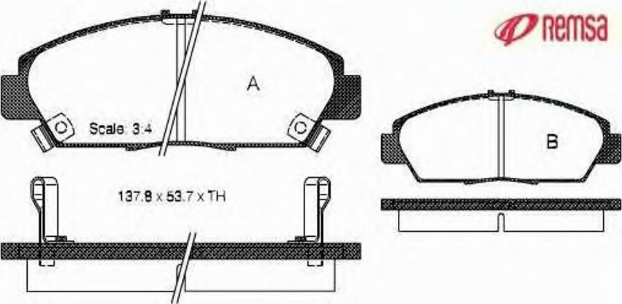 Metzger 040602 - Тормозные колодки, дисковые, комплект autospares.lv