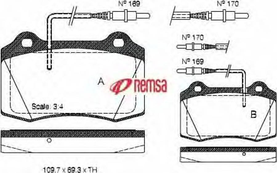 Metzger 043414 - Тормозные колодки, дисковые, комплект autospares.lv