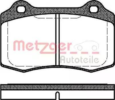 Metzger 1170725 - Тормозные колодки, дисковые, комплект autospares.lv