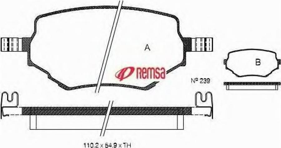 Metzger 059402 - Тормозные колодки, дисковые, комплект autospares.lv