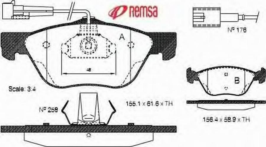 Metzger 058902 - Тормозные колодки, дисковые, комплект autospares.lv