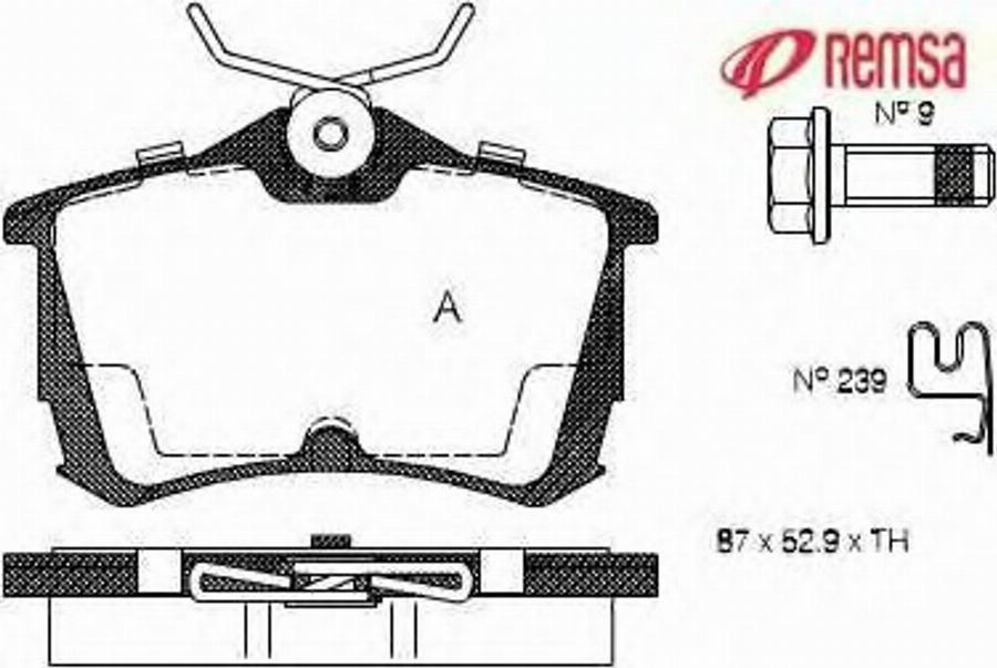 Metzger 069502 - Тормозные колодки, дисковые, комплект autospares.lv