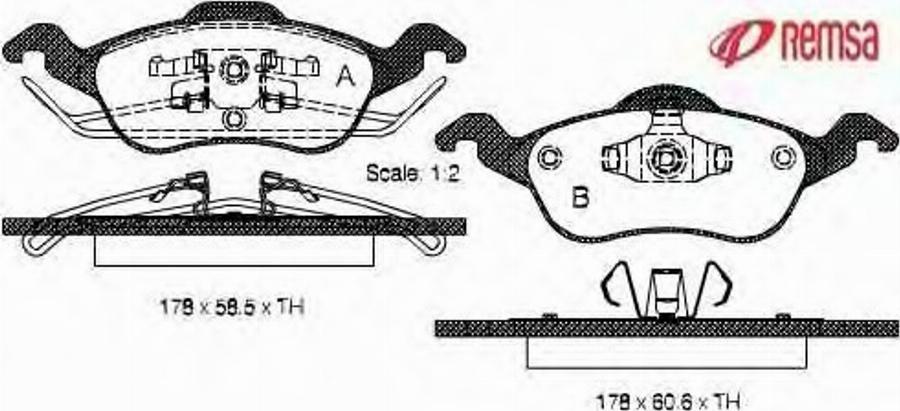 Metzger 069100 - Тормозные колодки, дисковые, комплект autospares.lv