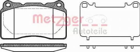 Metzger 1170744 - Тормозные колодки, дисковые, комплект autospares.lv