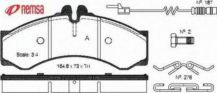 Metzger 061402 - Тормозные колодки, дисковые, комплект autospares.lv