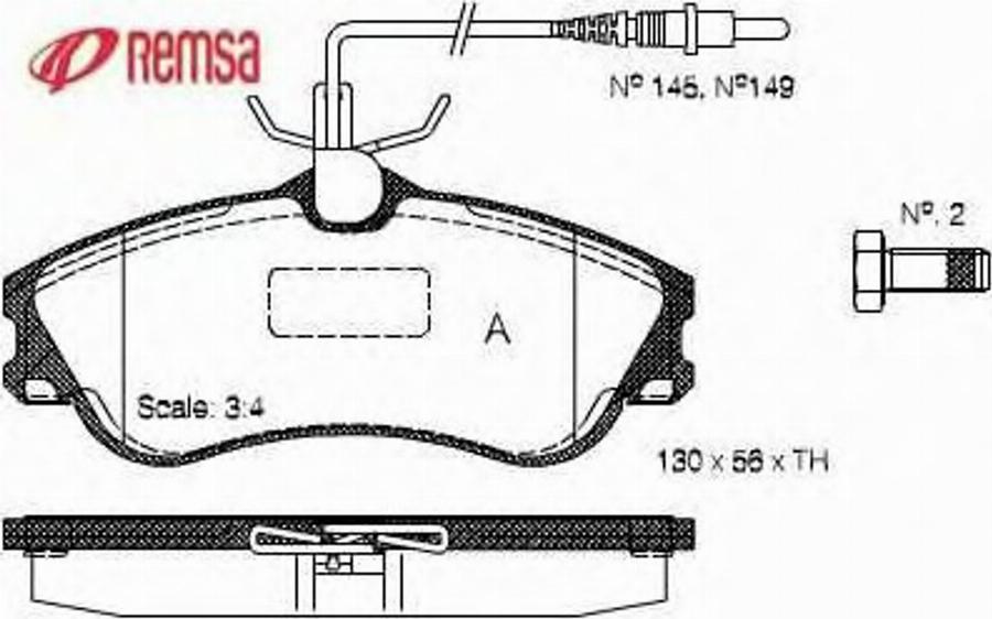 Metzger 063404 - Тормозные колодки, дисковые, комплект autospares.lv