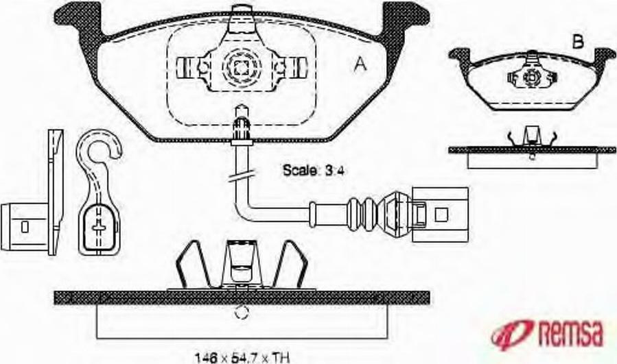 Metzger 0633.41 - Тормозные колодки, дисковые, комплект autospares.lv