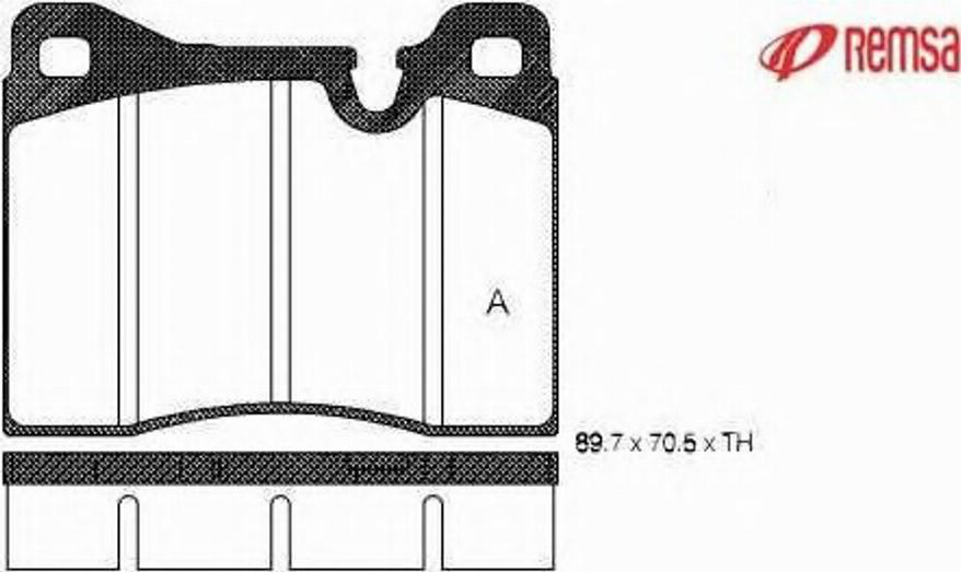 Metzger 001130 - Тормозные колодки, дисковые, комплект autospares.lv