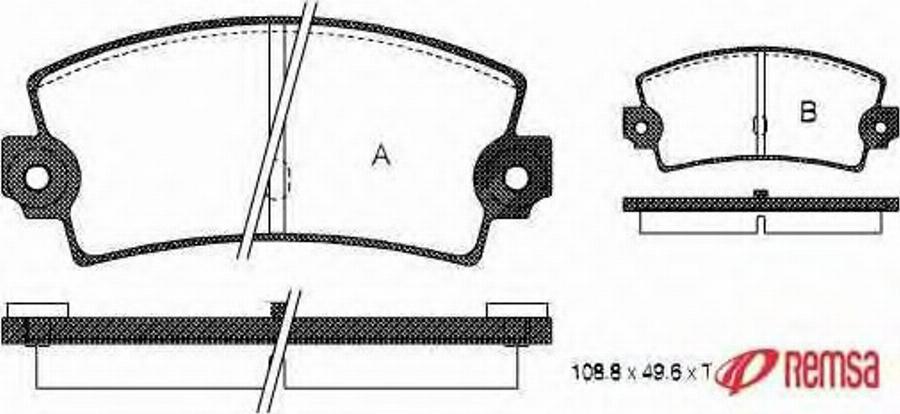 Metzger 002136 - Тормозные колодки, дисковые, комплект autospares.lv