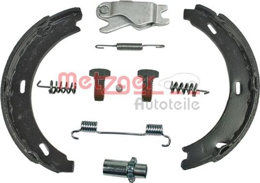 Metzger 0152009 - Комплект тормозов, ручник, парковка autospares.lv