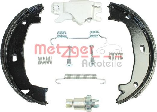 Metzger 0152002 - Комплект тормозов, ручник, парковка autospares.lv