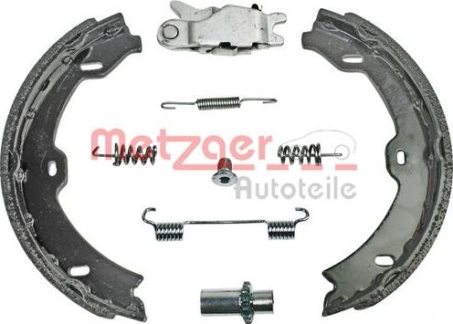 Metzger 0152015 - Комплект тормозов, ручник, парковка autospares.lv