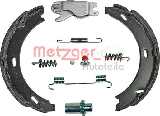 Metzger 0152010 - Комплект тормозов, ручник, парковка autospares.lv