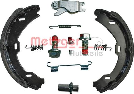 Metzger 0152013 - Комплект тормозов, ручник, парковка autospares.lv