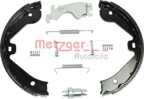 Metzger 0152026 - Комплект тормозов, ручник, парковка autospares.lv