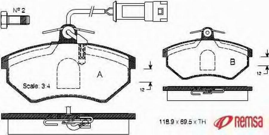 Metzger 0134.02 - Тормозные колодки, дисковые, комплект autospares.lv