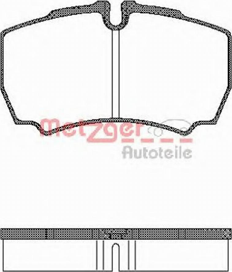 Metzger 084900 - Тормозные колодки, дисковые, комплект autospares.lv