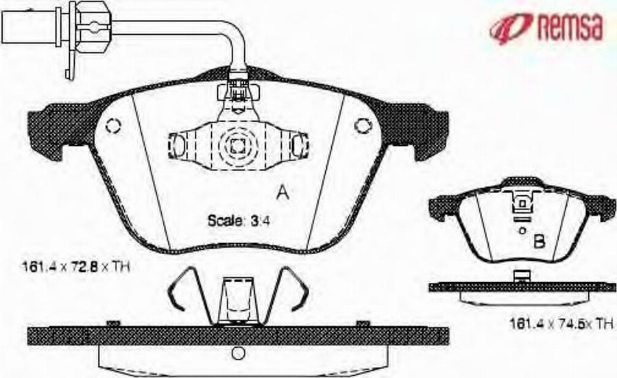 Metzger 083602 - Тормозные колодки, дисковые, комплект autospares.lv