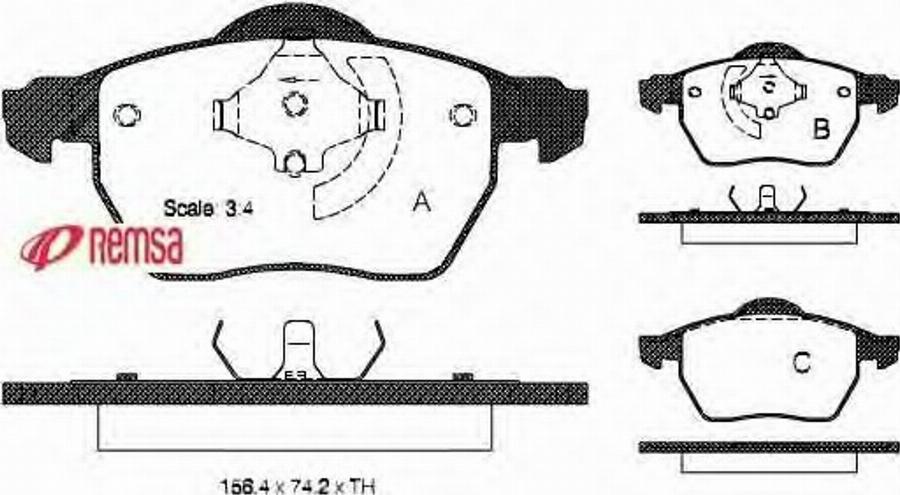 Metzger 039050 - Тормозные колодки, дисковые, комплект autospares.lv