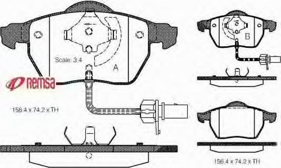 Metzger 0390.52 - Тормозные колодки, дисковые, комплект autospares.lv