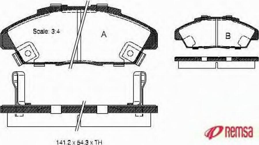 Metzger 034102 - Тормозные колодки, дисковые, комплект autospares.lv