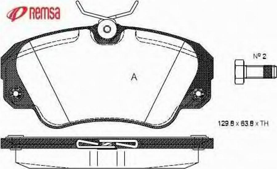 Metzger 038200 - Тормозные колодки, дисковые, комплект autospares.lv