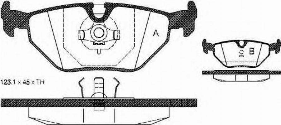 Metzger 026500 - Тормозные колодки, дисковые, комплект autospares.lv